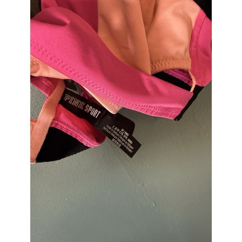 Pink by Victoria Secret Sport Womens Pink Sports Bra Size Medium - Picture 3 of 3
